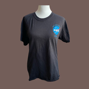 Hanes NASA Ames Graphic Tee | Black | Size S | Vintage